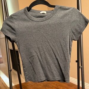 Brandy Melville Charcoal Short Sleeve Tee